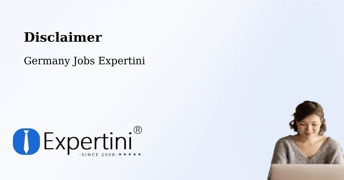 Disclaimer – Witten - Germany Jobs Expertini